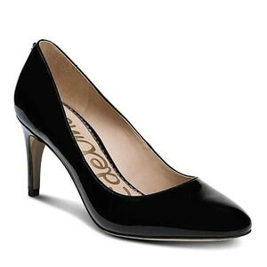 Sam Edelman Women's Elise Black Patent Leather Pump Heels Size 6.5 M (MSRP $130)
